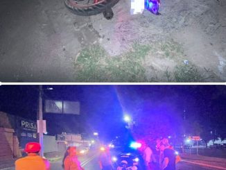 Policía Vial atiende caída de motocicleta en Av. Ruiz Cortines que dejó una persona lesionada