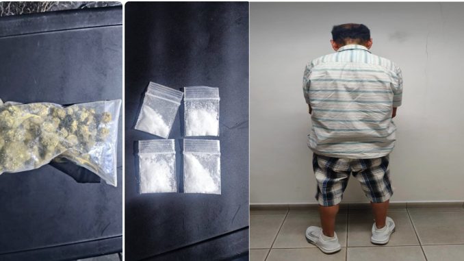 Policías Estatales detienen a un sujeto por presuntos delitos contra la salud tras operativo de revisión al interior de la Central Camionera