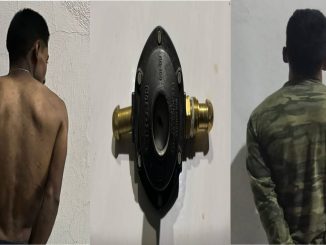 Policías Estatales detuvieron a dos sujetos que ingresaron a un plantel educativo del cual sustrajeron objetos