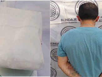Policías del Mando Coordinado detuvieron a una persona en Pabellón de Arteaga en poder de sustancia granulada al parecer cristal