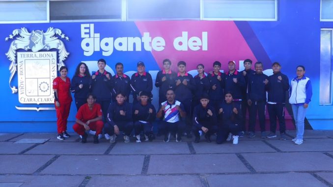 Momento del deporte del pugilismo en la Olimpiada Nacional 2026
