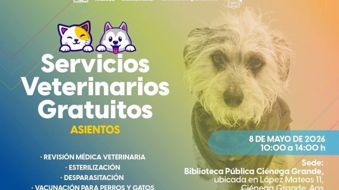 🐾💚 ¡Servicios veterinarios gratuitos en Asientos!