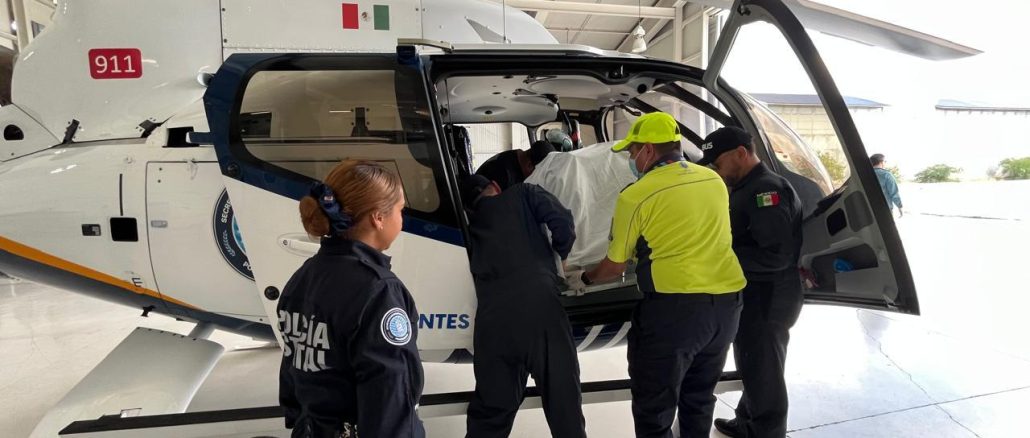 Con traslado aeromédico, Helicóptero Fuerza 1slava la vida de Bebé