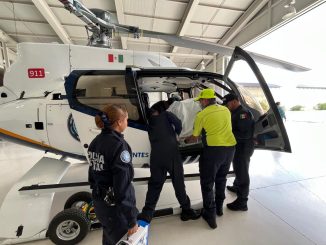 Con traslado aeromédico, Helicóptero Fuerza 1slava la vida de Bebé