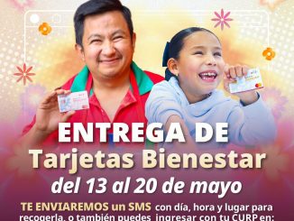 Bienestar realiza del 13 al 20 de mayo, la entrega de tarjetas de la Pensión para Personas con Discapacidad
