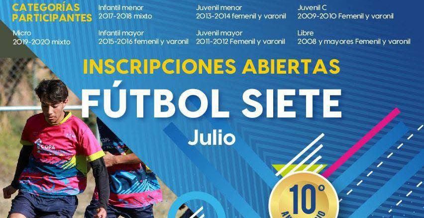 ¡Ya están abiertas las inscripciones de futbol Siete! ⚽🔥
