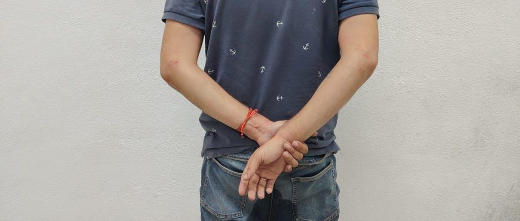 Sujeto señalado por violencia familiar es detenido por la Policía Municipal en el fraccionamiento Lunaria