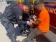 Grupo de Operaciones aéreas brinda atención a hombre lesionado por vidrio en Ciudad Industrial
