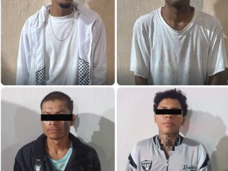 Aseguran Policías Municipales a cuatro personas por disturbios en la vía pública