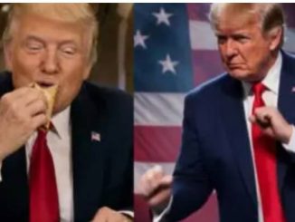 Trump publica video con IA donde aparece comiendo tacos con Sheinbaum