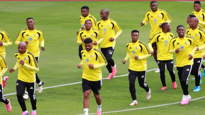 La Selección de Sudáfrica llega a la capital para enfrentar el jueves a México