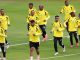 La Selección de Sudáfrica llega a la capital para enfrentar el jueves a México