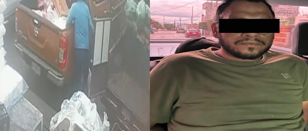 Policías Estatales detuvieron a presunto responsable de robo en el Centro Comercial Agropecuario