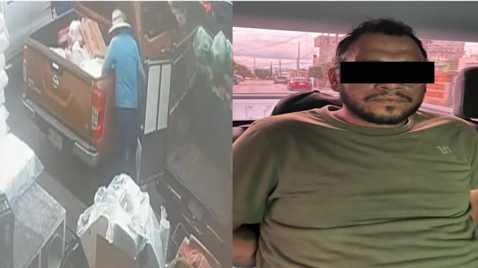 Policías Estatales detuvieron a presunto responsable de robo en el Centro Comercial Agropecuario