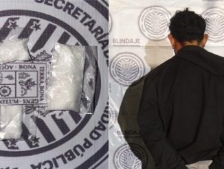 Policías Estatales detienen en el Municipio de Asientos a sujeto en poder de envoltorio con sustancia granulada