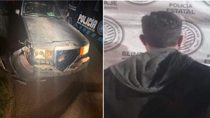 Policías del Mando Coordinado detienen a sujeto que provocó una persecución, dañó una patrulla y chocó contra una casa-habitación