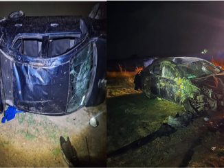 Policías Estatales de carreteras atienden reporte de aparatoso choque sobre la carretera a Loretito en el municipio de SFR