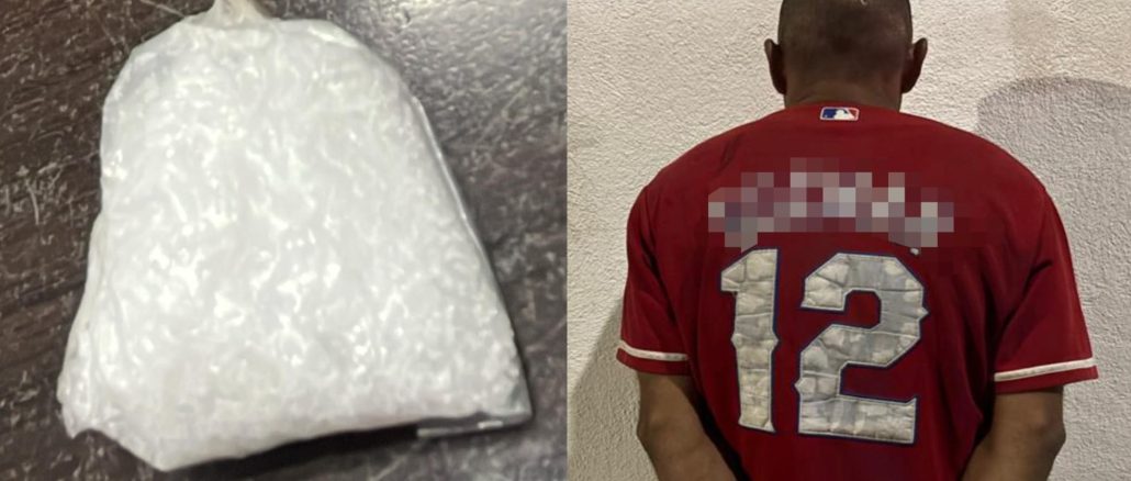 Policías Estatales detienen en la comunidad de Los Negritos a sujeto en poder de sustancia granulada al parecer cristal