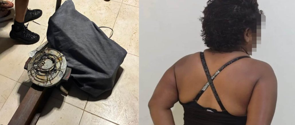 Policías Estatales detuvieron a una persona de sexo femenino acusada de allanamiento de morada y robo, su captura en el fraccionamiento Paseos del Sur