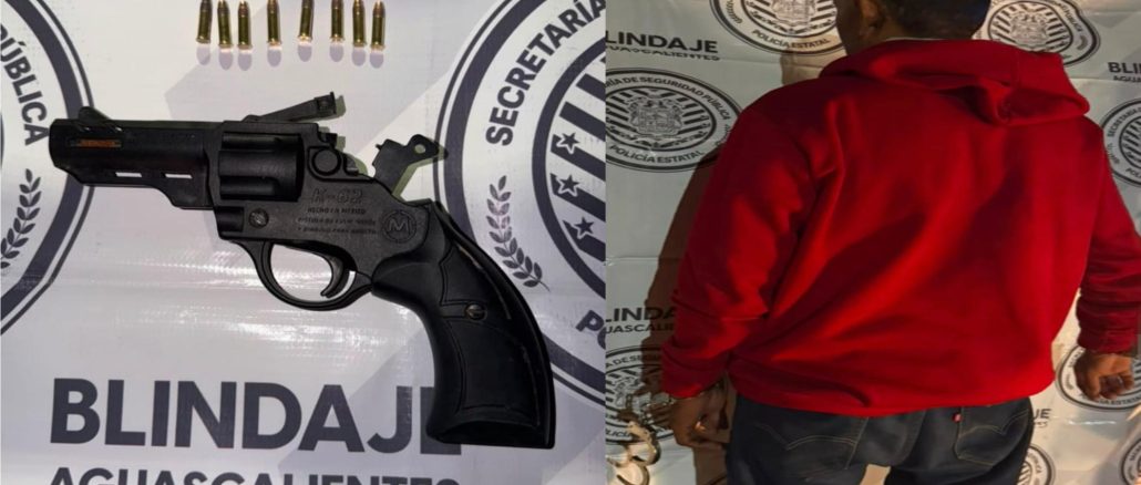 Policías del Mando Coordinado detuvieron a una persona en poder de un arma corta y cartuchos útiles