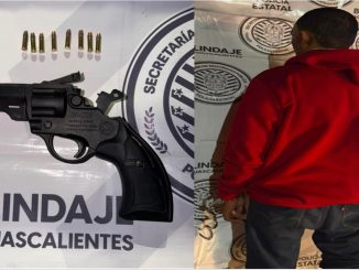 Policías del Mando Coordinado detuvieron a una persona en poder de un arma corta y cartuchos útiles