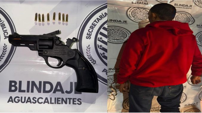 Policías del Mando Coordinado detuvieron a una persona en poder de un arma corta y cartuchos útiles