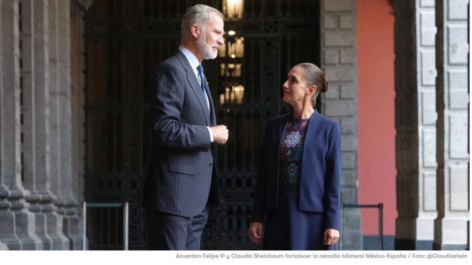 Acuerdan Felipe VI y Claudia Sheinbaum fortalecer la relación bilateral México-España