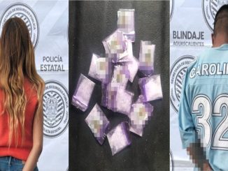 En poder de 14 envoltorios con sustancia granulada fue detenida una pareja por Elementos del Mando Coordinado en Jesús María