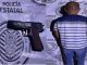 Policía del Mando Coordinado detuvieron en el Municipio de Pabellón de Arteaga a sujeto por amenazas y lesiones, en poder de una réplica de arma de fuego