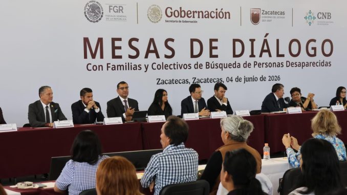 Fiscal General del Estado de Aguascalientes participa en Mesas de Diálogo con familias y colectivos de búsqueda de personas desaparecidas