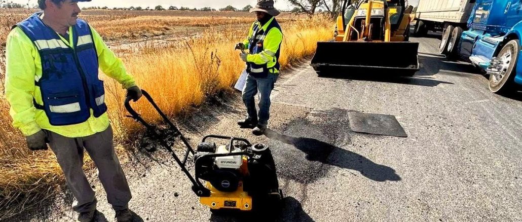 Más de 100 carreteras y caminos han sido rehabilitados en Aguascalientes durante 2026