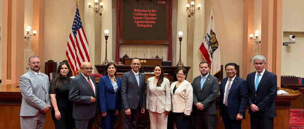 Gobernadora Tere Jiménez amplía la presencia Internacional de Aguascalientes con nuevas Alianzas en California