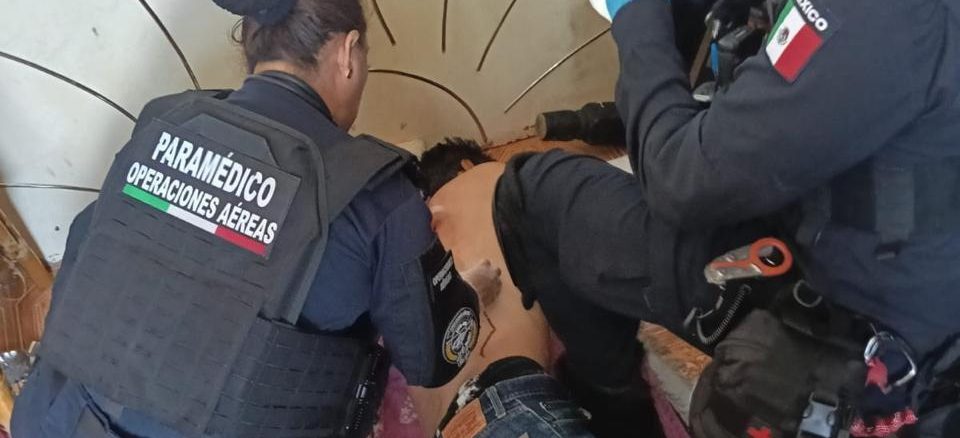 Atienden Policías Municipales reporte de persona lesionada por riña en el fraccionamiento Insurgentes