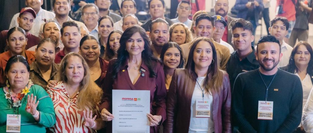 Presenta Nora Ruvalcaba Licencia en el Senado de la República; se registra para participar en el Proceso Interno de MORENA para la Coordinación Estatal de Defensa de la Transformación en Aguascalientes