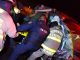 Bomberos del Estado rescatan a joven prensado en choque frontal en carretera federal 25