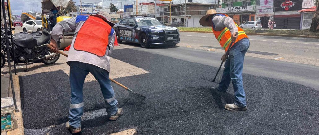 Mantiene Municipio de Aguascalientes Jornada permanente de bacheo intensivo