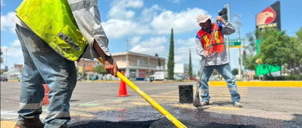 El Municipio de Aguascalientes intensifica labores de bacheo en diferentes puntos de la Ciudad
