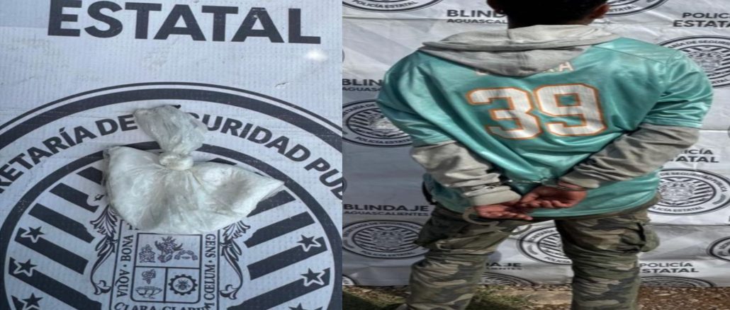 Policía Metropolitana detienen a persona a bordo de motocicleta con reporte de robo y bolsa con sustancia granulada