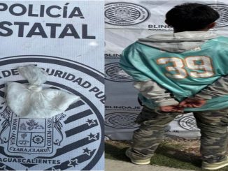 Policía Metropolitana detienen a persona a bordo de motocicleta con reporte de robo y bolsa con sustancia granulada