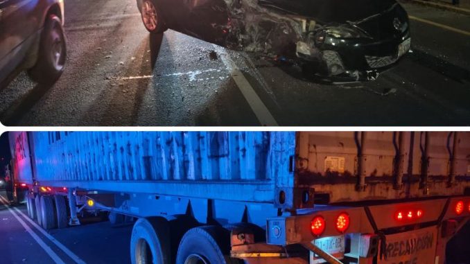 Policía Vial atiende accidente en Bajío de las Palmas