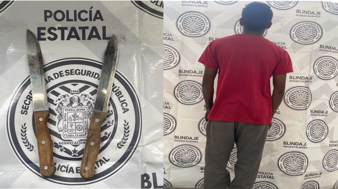 En poder de dos armas prohibidas fue detenido un sujeto por el Mando Coordinado en Pabellón de Arteaga