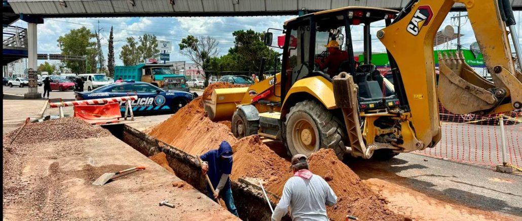Rehabilita MIAA alcantarillado sanitario en Boulevar a Zacatecas