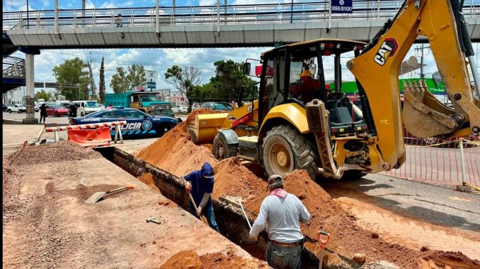 Rehabilita MIAA alcantarillado sanitario en Boulevar a Zacatecas