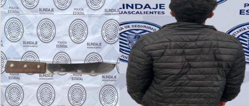 En poder de un arma prohibida fue detenido por Policías del Mando Coordinado un sujeto en el Municipio de Jesús María