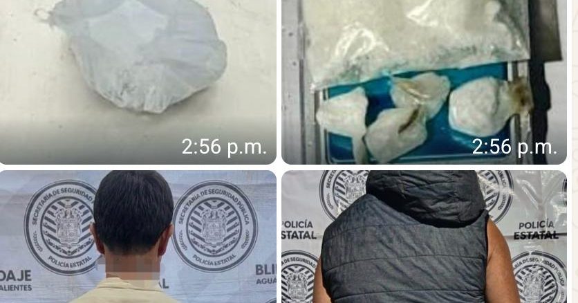 Elementos de la Policía Estatal detienen a dos personas por delitos contra la salud como resultado de los operativos de vigilancia del Mando Coordinado