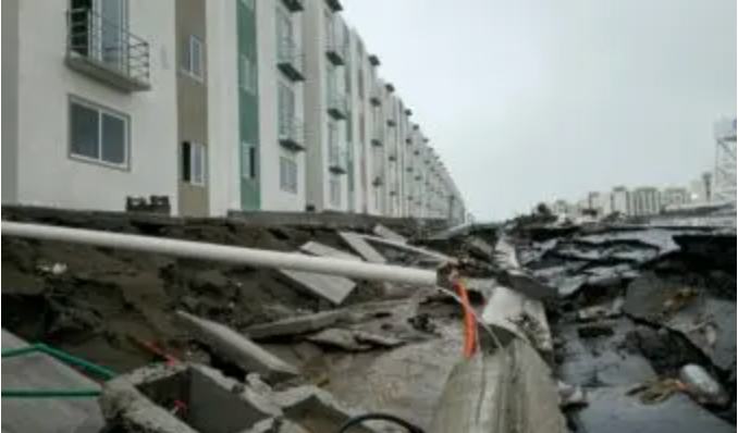 Lluvias dañan casas del Bienestar inauguradas por Sheinbaum en Veracruz