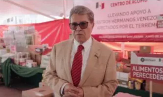 Monreal: Solo 5 de 500 diputados han donado víveres a Venezuela
