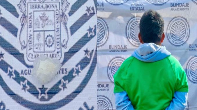 Elementos del Mando Coordinado detienen a sujeto en posesión de presuntas sustancias ilícitas en el Municipio de Asientos
