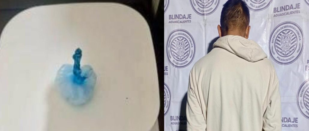 Elementos del Mando Coordinado detienen a un sujeto en posesión de sustancias ilícitas en el Municipio de Asientos