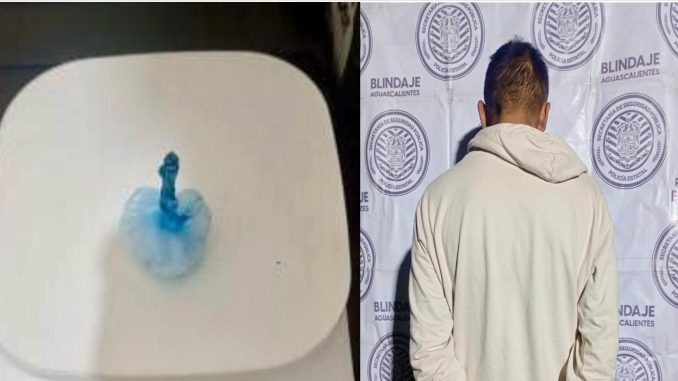 Elementos del Mando Coordinado detienen a un sujeto en posesión de sustancias ilícitas en el Municipio de Asientos